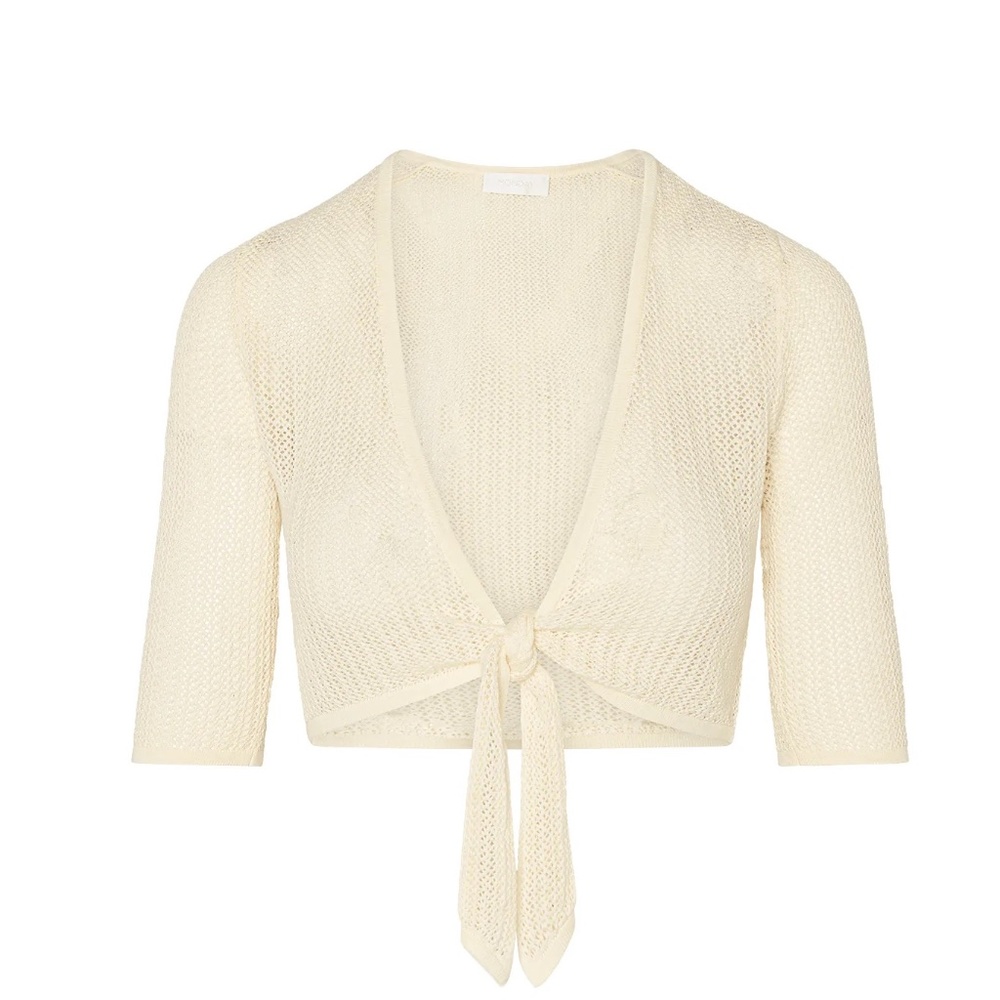 Monday Swimwear NASSAU TOP - IVORY CROCHET